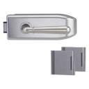 Vorschaubild Griffwerk CREATIVO 1.0 -Edelstahl matt Ganzglastürbeschlagset -3-teiliger Bandsatz -mit Griff FABIA Schraubt. -SG -UV