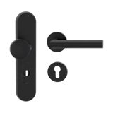 Griffwerk Kombi-Schutz-Garnitur TITANO_882 ES1 GSC 72mm Zylinderabdeckung Tür 38-50mm LUCIA PROF GraphitschwarzZubehörbild