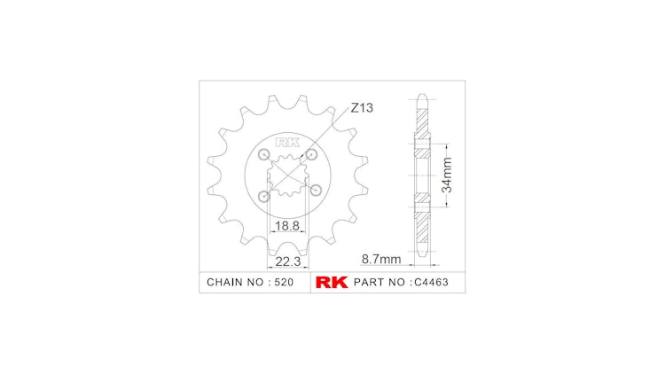 RK Antriebsritzel C4463