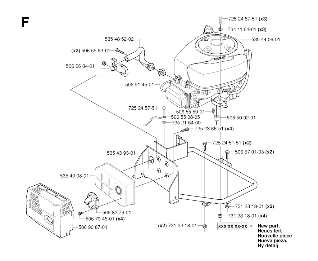 Explosionszeichnung Ersatzteile