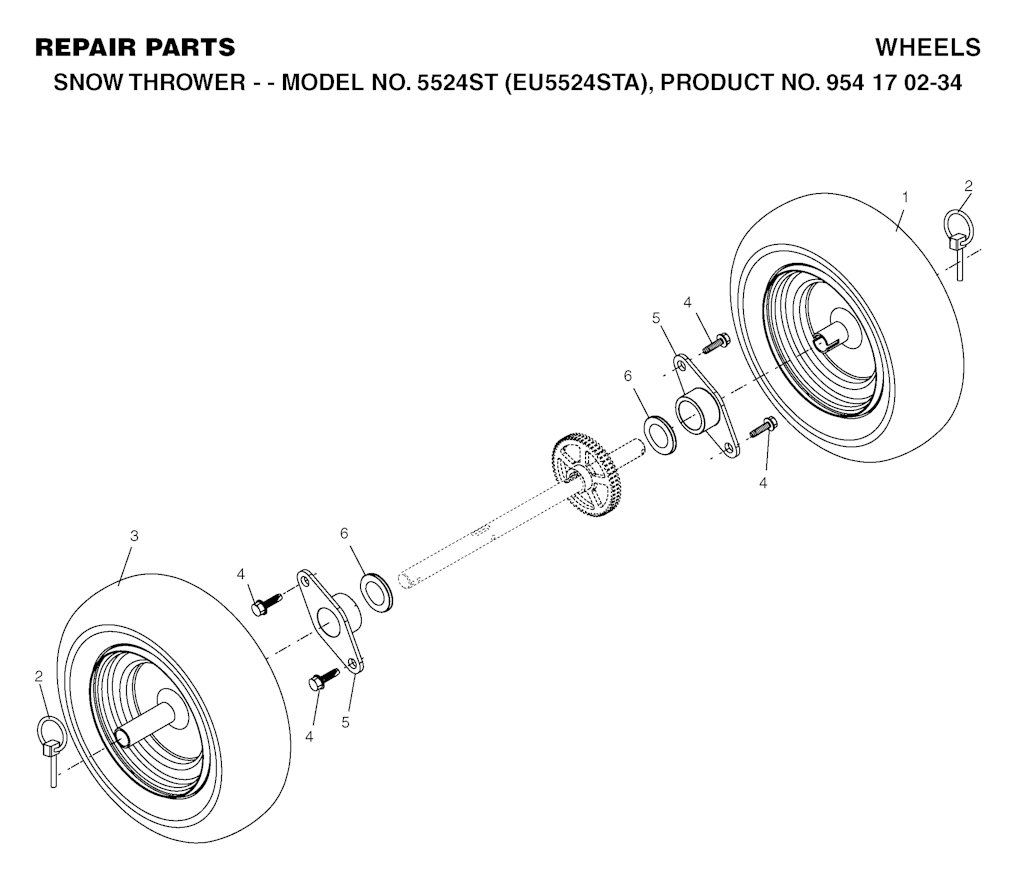 Explosionszeichnung Ersatzteile
