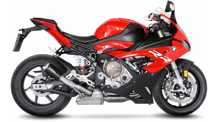 LeoVince SLIP-ON Edelstahl SBK LV-10 Schwarz für BMW S 1000 R / RR