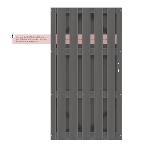 Traumgarten JUMBO WPC Einzeltor auf Maß