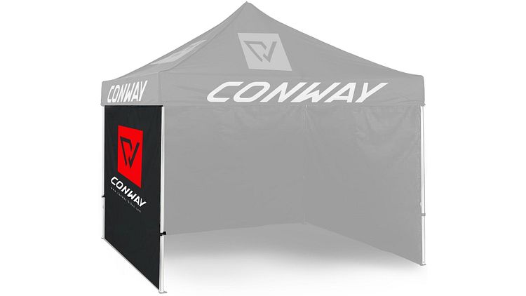 Conway Zelt-Seitenwand 300 x 210 cm schwarz