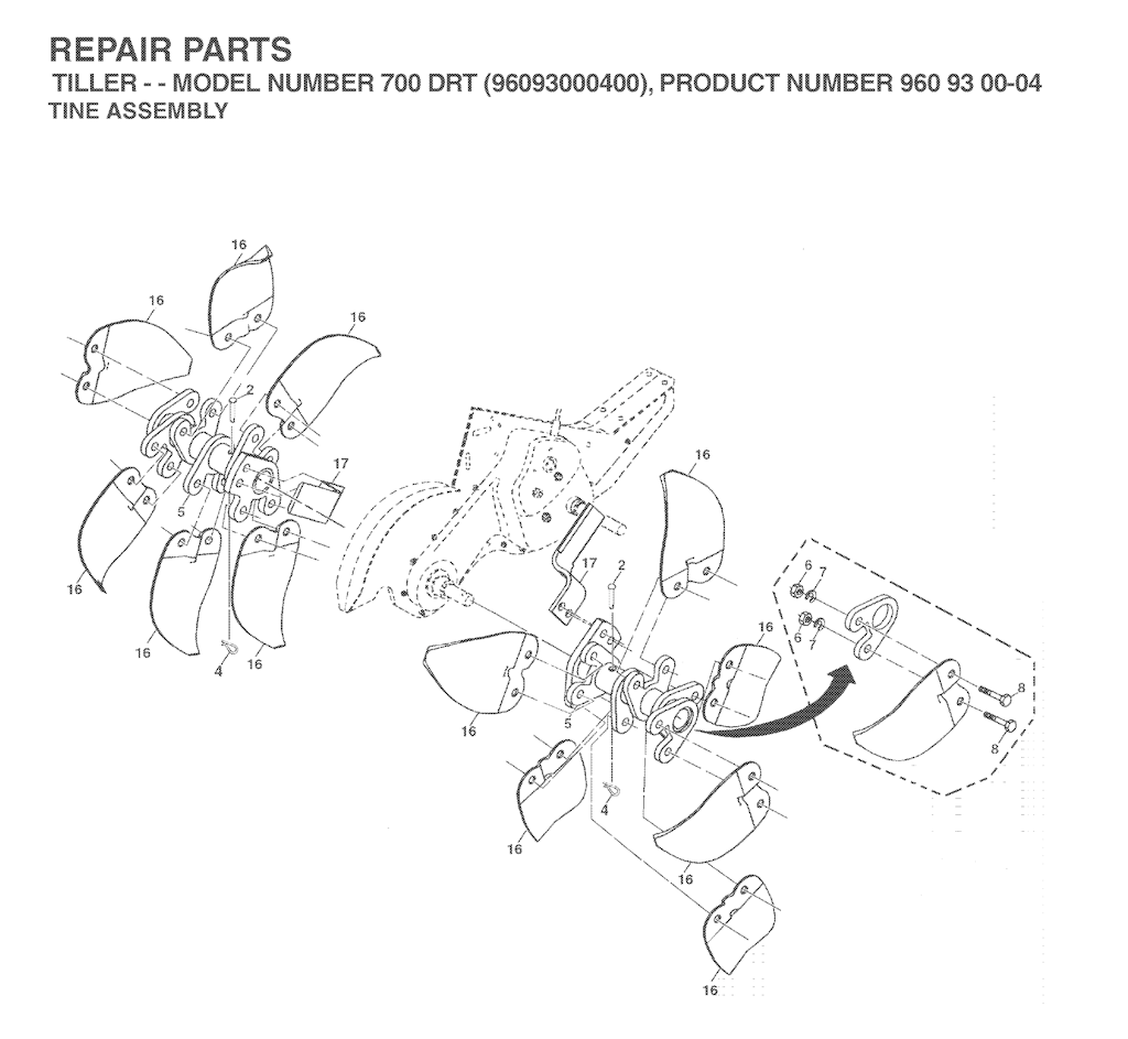 Explosionszeichnung Ersatzteile
