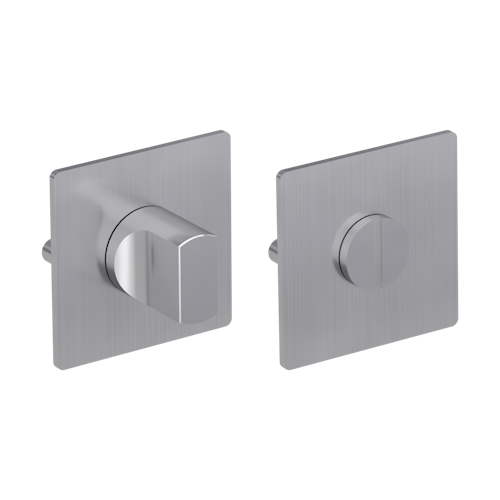 Griffwerk FRAME | DESIGN MANUFAKTUR ROSETTE -Edelstahl matt Rosettenpaar eckig -Prontofix -WC