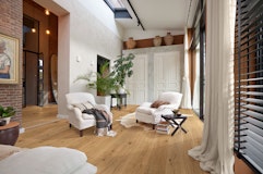 MEISTER Holzboden Natureflex HD 100 2200 x 210 x 8 mm 20017 Eiche authentic gebürstet ultramattlackiertZubehörbild