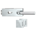 Vorschaubild Griffwerk Glastürbeschlag PURISTO S mit Griff SIMONA PROF Profilzylinder Flüster 3-tlg. Bänder SIMONA Edelstahl poliert