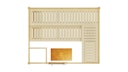 Vorschaubild Weka Premium Massivholzsauna Bergen 3 Familiensauna - 45 mm