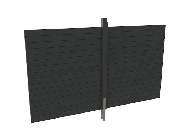 Skan Holz Carport Rückwand - Profilschalung (Friesland-Serie)