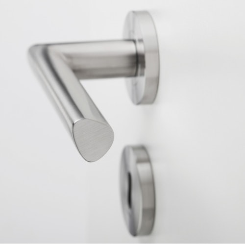 Griffwerk Türgriff TRI 134 - Schraubtechnik, rund, Edelstahl matt