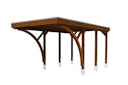 Vorschaubild Skan Holz Carport Friesland 314x555 cm inkl. 2 Einfahrtsbögen Sparset 6