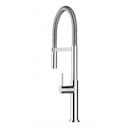 Vorschaubild Minimalistischer Wasserhahn Küchenarmatur, TECNO, mit 360° schwenkbarem Auslauf, abnehmbare 2 strahl Handbrause, Verchromt