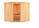 Vorschaubild Karibu Sauna Jarin mit Eckeinstieg 68 mm