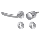 Vorschaubild Griffwerk Jette JETTE CRYSTAL Schraubtechnik -Edelstahl matt Rosettengarnitur -Schraubt. -Knopf R2 -WL -TS 40-45mm