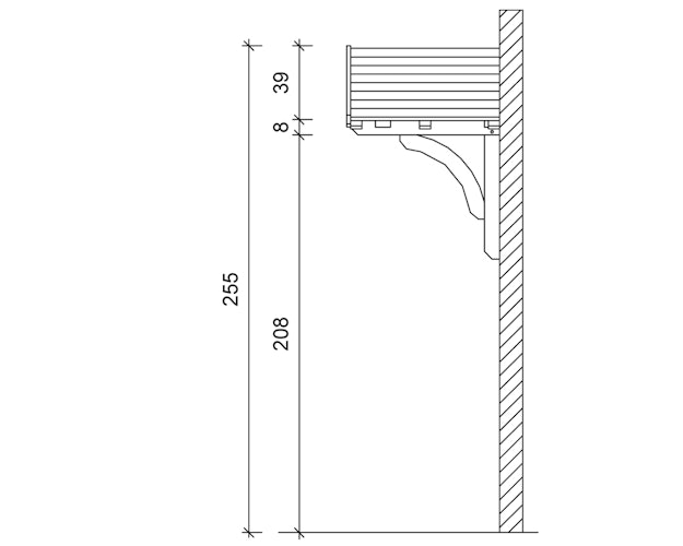 Skan Holz Design-Vordach Stettin