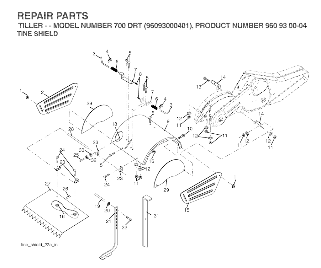 Explosionszeichnung Ersatzteile