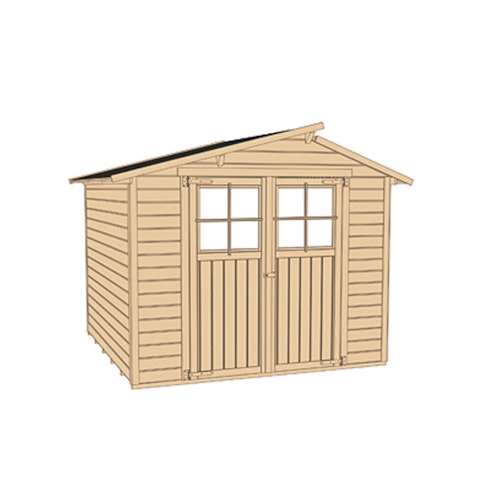 Weka 19 mm Gartenhaus 323