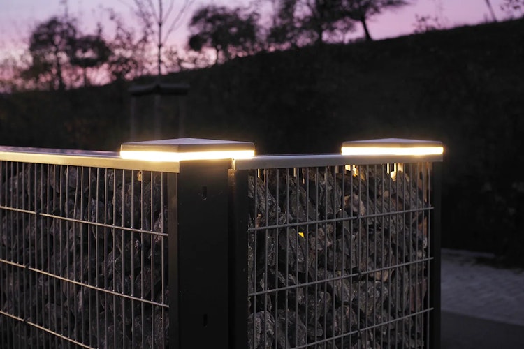 dz LED Zaunbeleuchtung für Torpfosten 100 x 100 mm