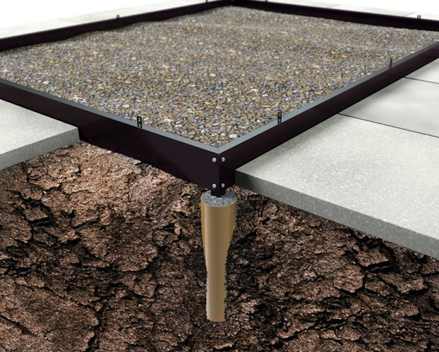 Halls Stahlfundament für Gewächshaus Popular- 3,8 m² / 5,0 m² / 6,2 m²