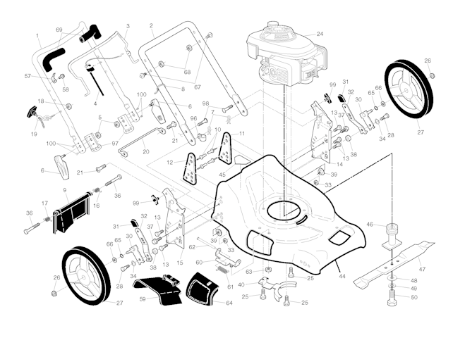 Husqvarna Rasenmäher gelegentliche Nutzung 96141019305 R 53SV