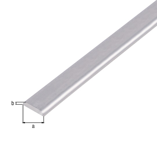 Alberts® Abdeckprofil mit abgerundeten Kanten, Alu natur, LxBxH 1000 x 19 x 4 mm 469993