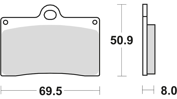 TRW Bremsbelag Typ CRQ, Hyper Carbon Racing, Bremsbelag "MCB 540" Rennsportartikel
