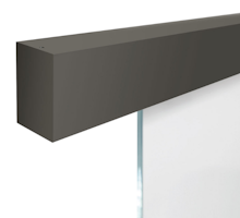 GRIFFWERK PLANEO 120 COMFORT -Kaschmirgrau Schiebetürsystem für Glastür -Wand -1-fl, L: