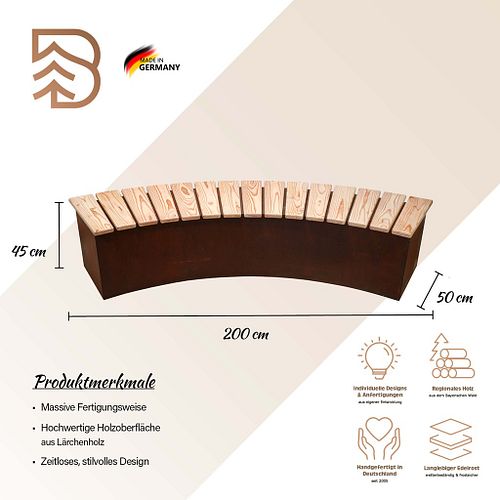 Badeko Sitzbank „Modell Karlsruhe“ 200 cm