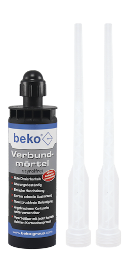 beko Verbundmörtel Set: Verbundmörtel 165 ml + 2 Zwangsmischer
