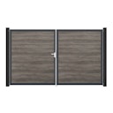 Vorschaubild GroJa BasicLine Schmal Doppeltor Rahmen Aluminium Anthrazitgrau 3000 x 1800 mm