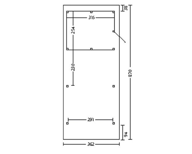 Skan Holz Wendland - Walmdach Carport aus Leimholz Breite 362 cm