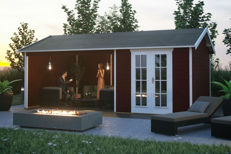 Skan Holz Gartenhaus Tilburg - 28 mm