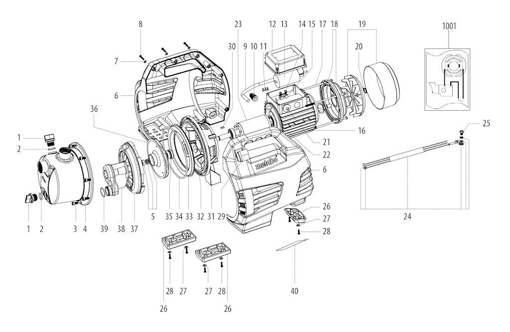 Explosionszeichnung Ersatzteile