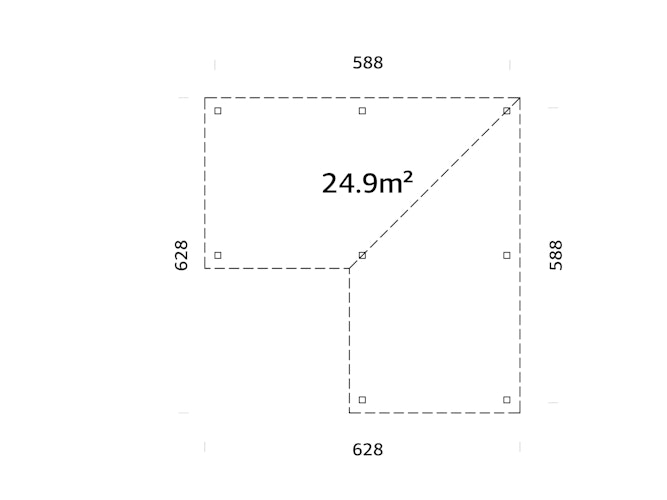 Palmako Carport/Pavillon Connect Lenna 24,9 m²