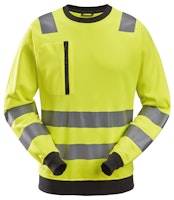 Snickers AllroundWork, High-Vis-Sweatshirt Klasse 2/3