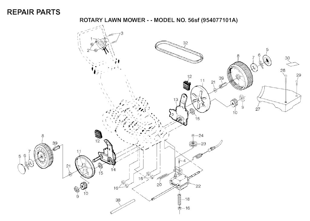 Explosionszeichnung Ersatzteile