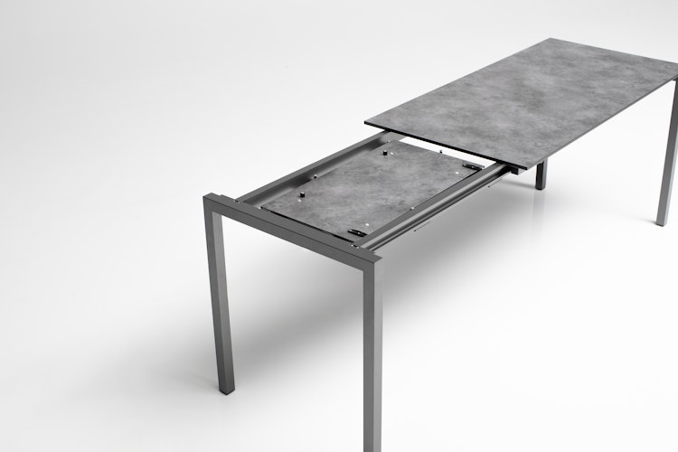 Kettler HPL-Ausziehtisch CUBIC 140/210 x 70 cm, Aluminium / HPL Anthrazit - Sonderaktion