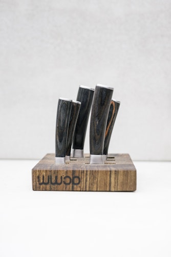 WWOO Messerblock aus Eichenholz