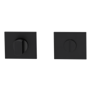 Vorschaubild Griffwerk FRAME | DESIGN MANUFAKTUR ROSETTE -Graphitschwarz Rosettenpaar eckig -Prontofix -WC