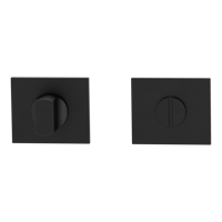 Griffwerk FRAME | DESIGN MANUFAKTUR ROSETTE -Graphitschwarz Rosettenpaar eckig -Prontofix -WC