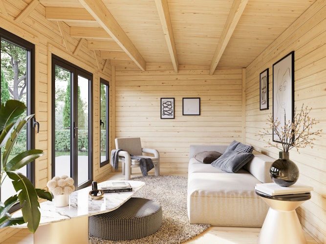 Palmako Gartenhaus Aurelia 15,2+7,9 m² - 44 mm