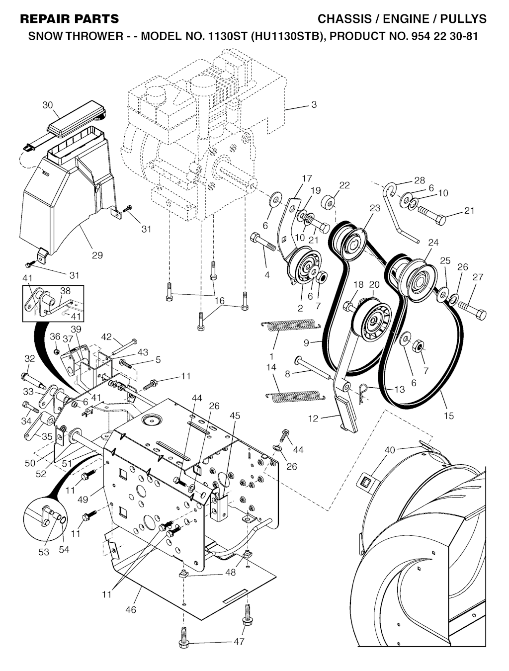 Explosionszeichnung Ersatzteile