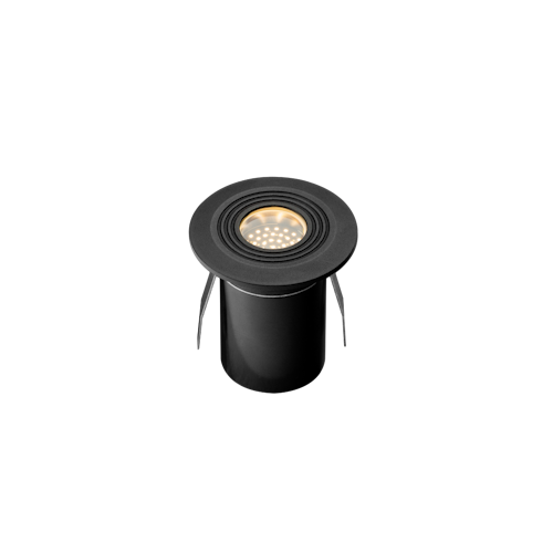 Lightpro Bodeneinbaustrahler Onyx 30 RA 12V mit anthrazitfarbenen Ring 4 lm