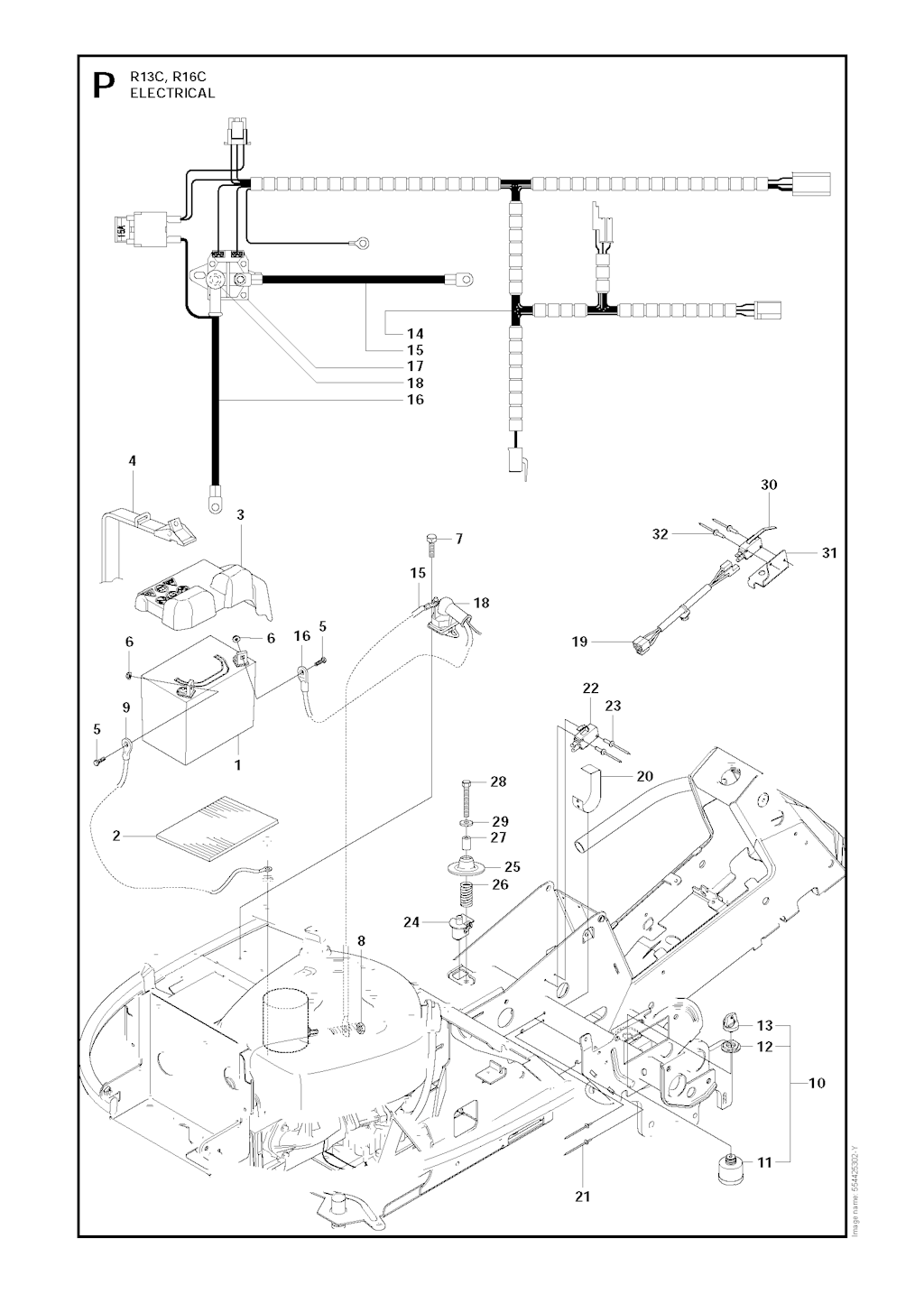 Explosionszeichnung Ersatzteile