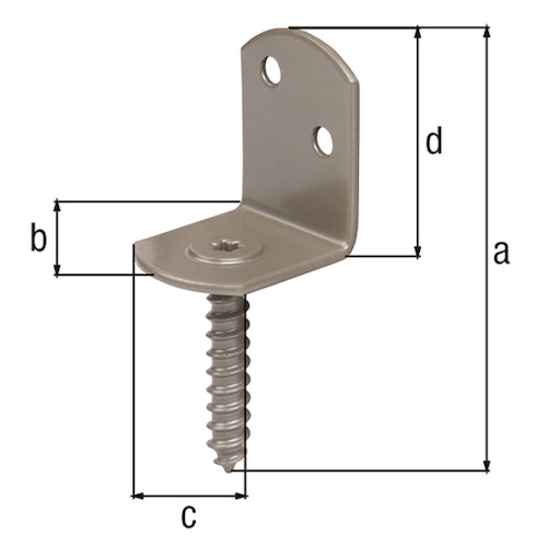 Alberts® DURAVIS® Flechtzaunhalter L-Form