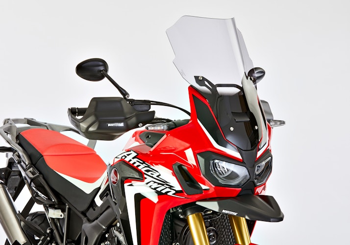 ERMAX Windschutzscheibe Acrylic durchsichtig Grau getönt für HONDA CRF1000L Africa Twin; CRF1000L Africa Twin Adventure Sports