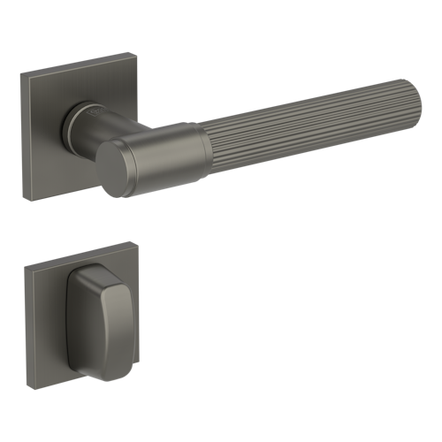 Griffwerk VAYA 136 ARIS fast2fix Fast2Fix Rosetten eckig WC Kaschmirgrau