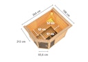 Vorschaubild Karibu Sauna Sinai 3 - Massivholzsauna mit Eckeinstieg 38 mm inkl. gratis Sauna-Zubehörset im Wert von 234,94 €