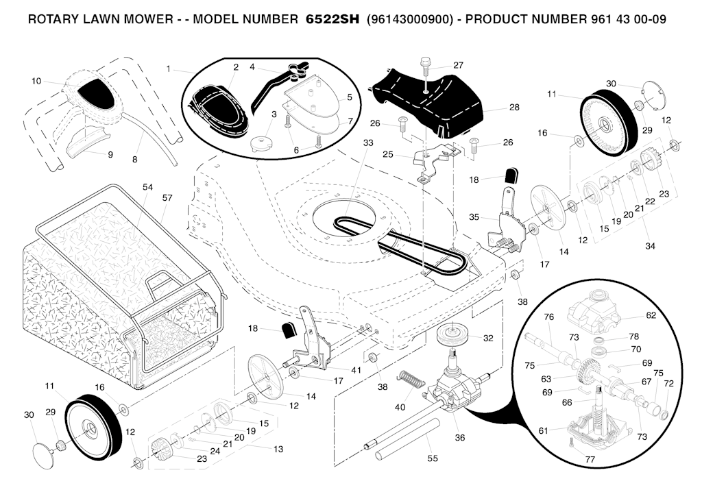 Explosionszeichnung Ersatzteile